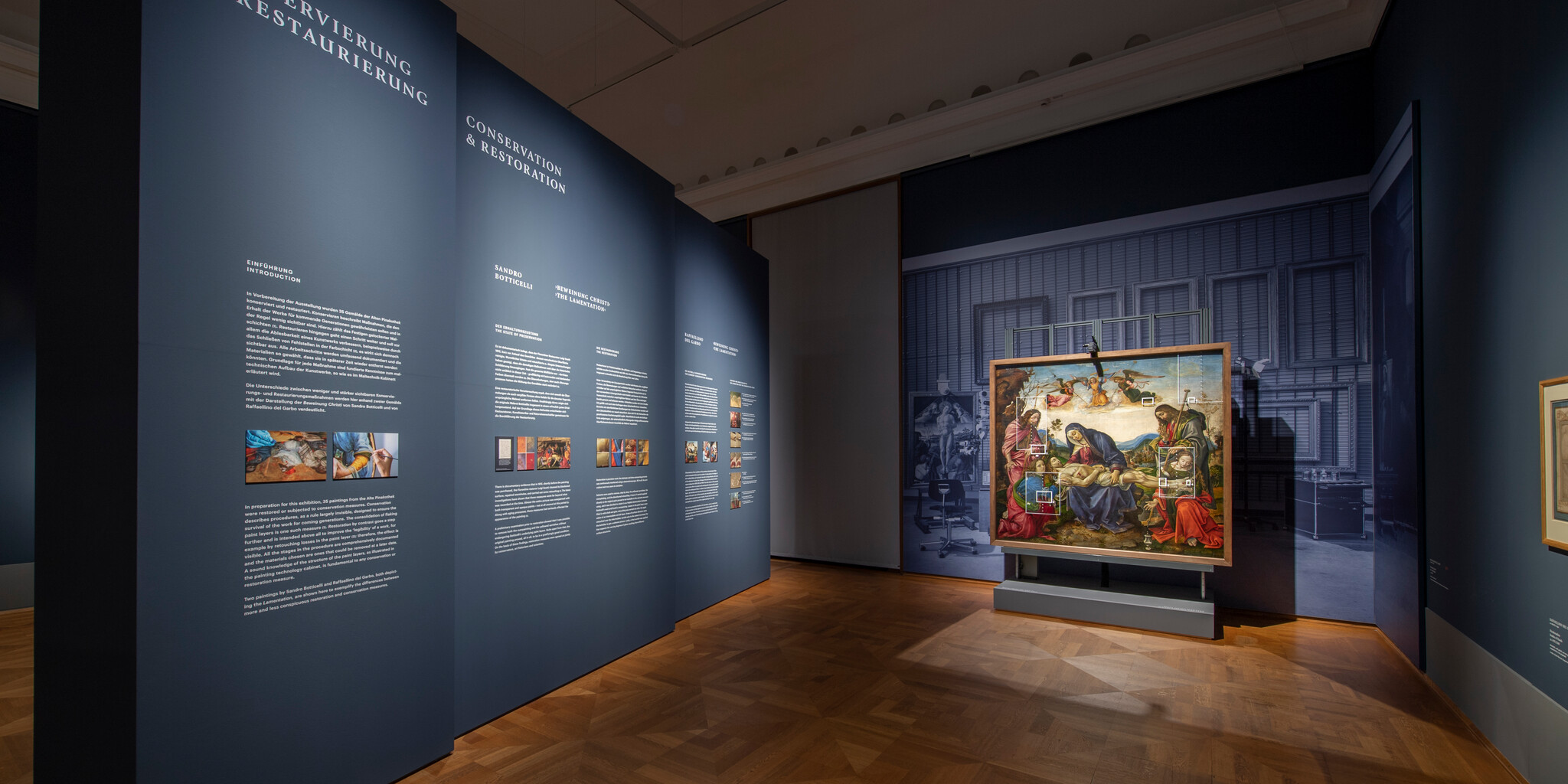 Blick in die Ausstellung "Florenz und seine Maler" Alte Pinakothek